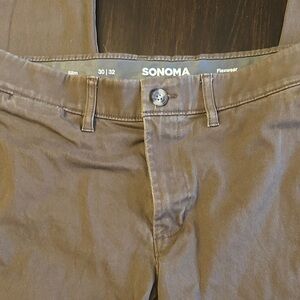Sonoma Men's Tan Flexwear Chinos 30w/32